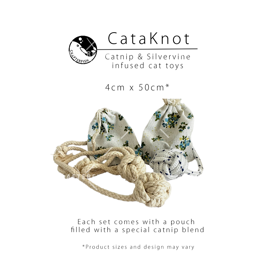 Catnip Silvervine Cata-knot String Toy