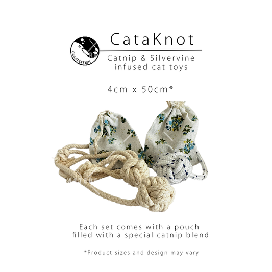 Catnip Silvervine Cata-knot String Toy