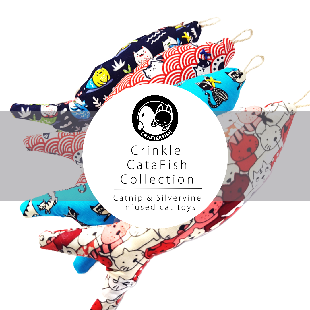 Crinkle Catnip Silvervine CataFish Toy