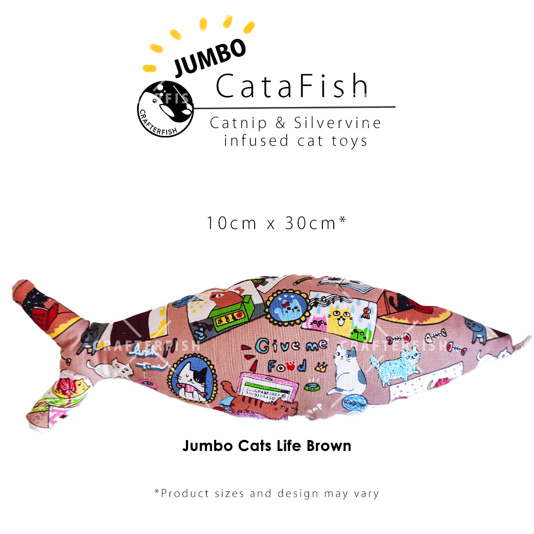 Catnip Silvervine Jumbo CataFish Toy Collection