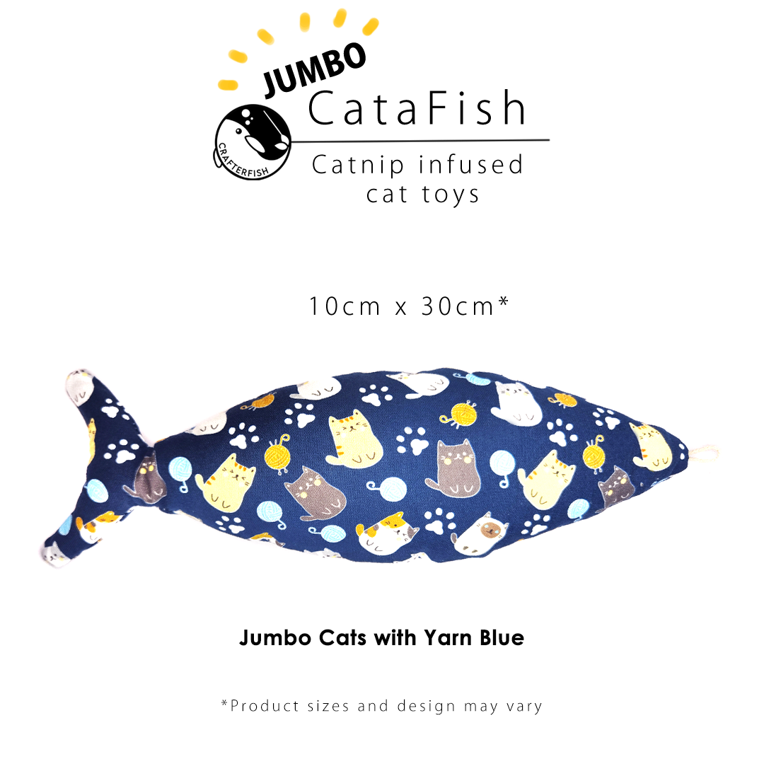 Catnip Silvervine Jumbo CataFish Toy Collection