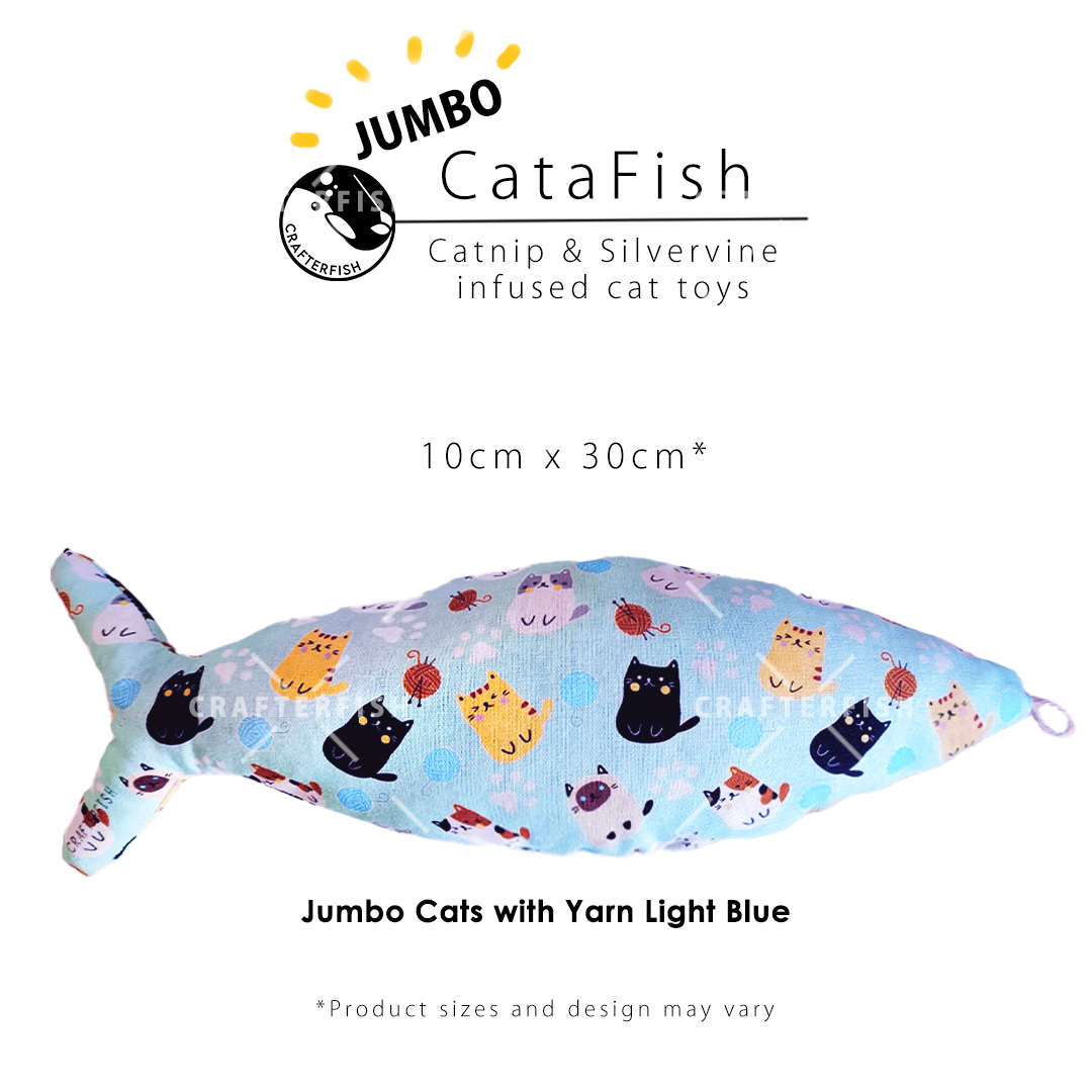 Catnip Silvervine Jumbo CataFish Toy Collection