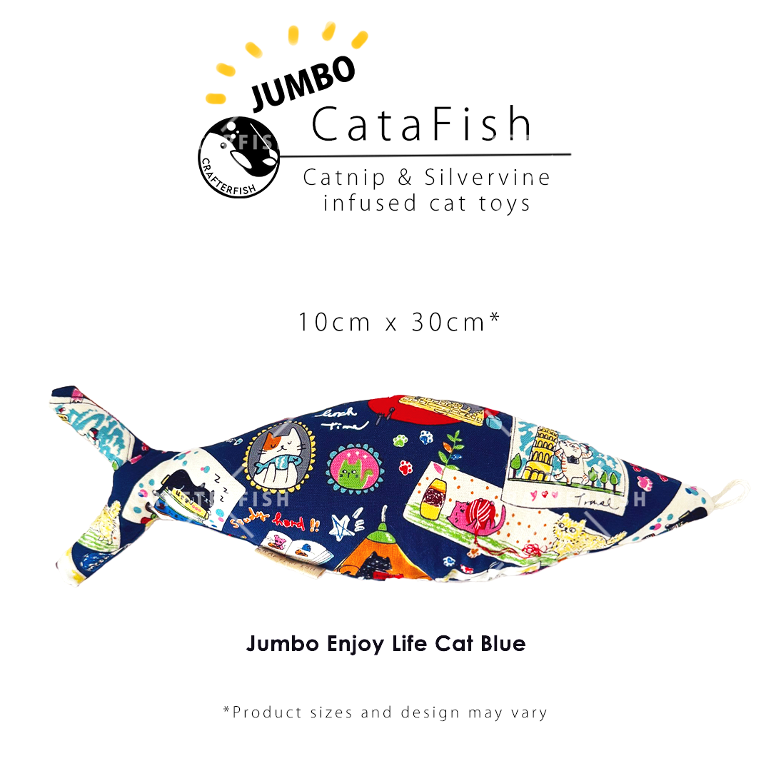 Catnip Silvervine Jumbo CataFish Toy Collection