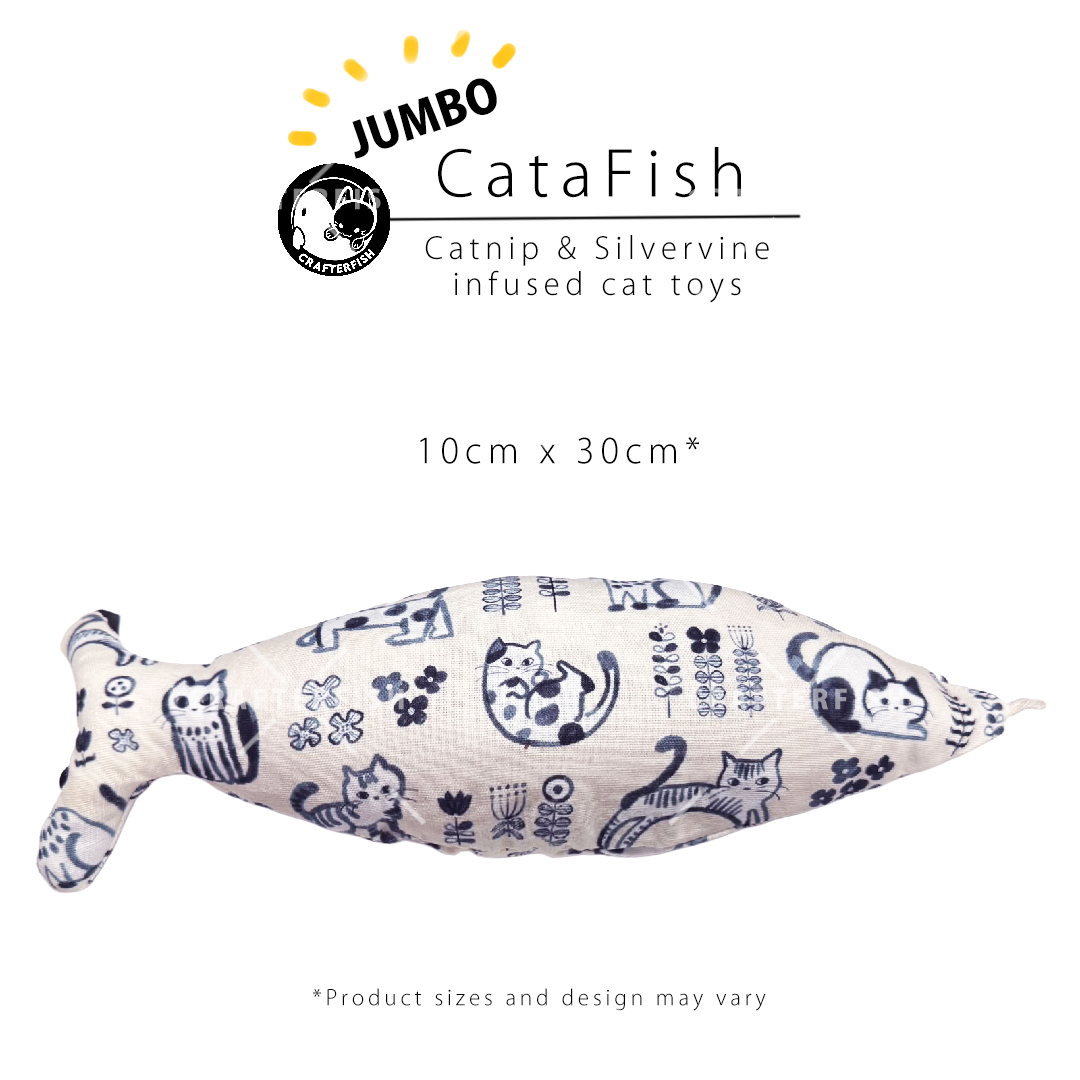 Catnip Silvervine Jumbo CataFish Toy Collection