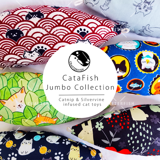 Catnip Silvervine Jumbo CataFish Toy Collection