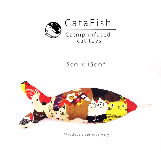 CataFish - Abstract Red cats