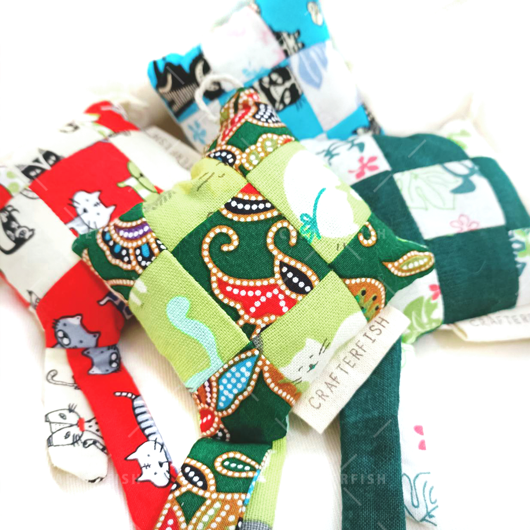 Hari Raya Catupat Cat Toy – Handmade Ketupat with Catnip & Silvervine