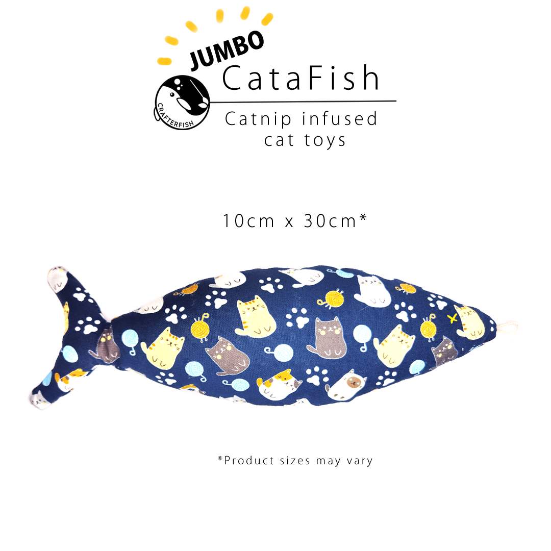 Jumbo CataFish - J Cats with Yarn