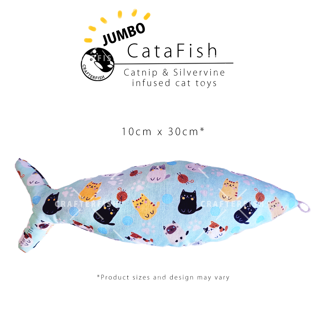 Jumbo CataFish - J Cats with Yarn