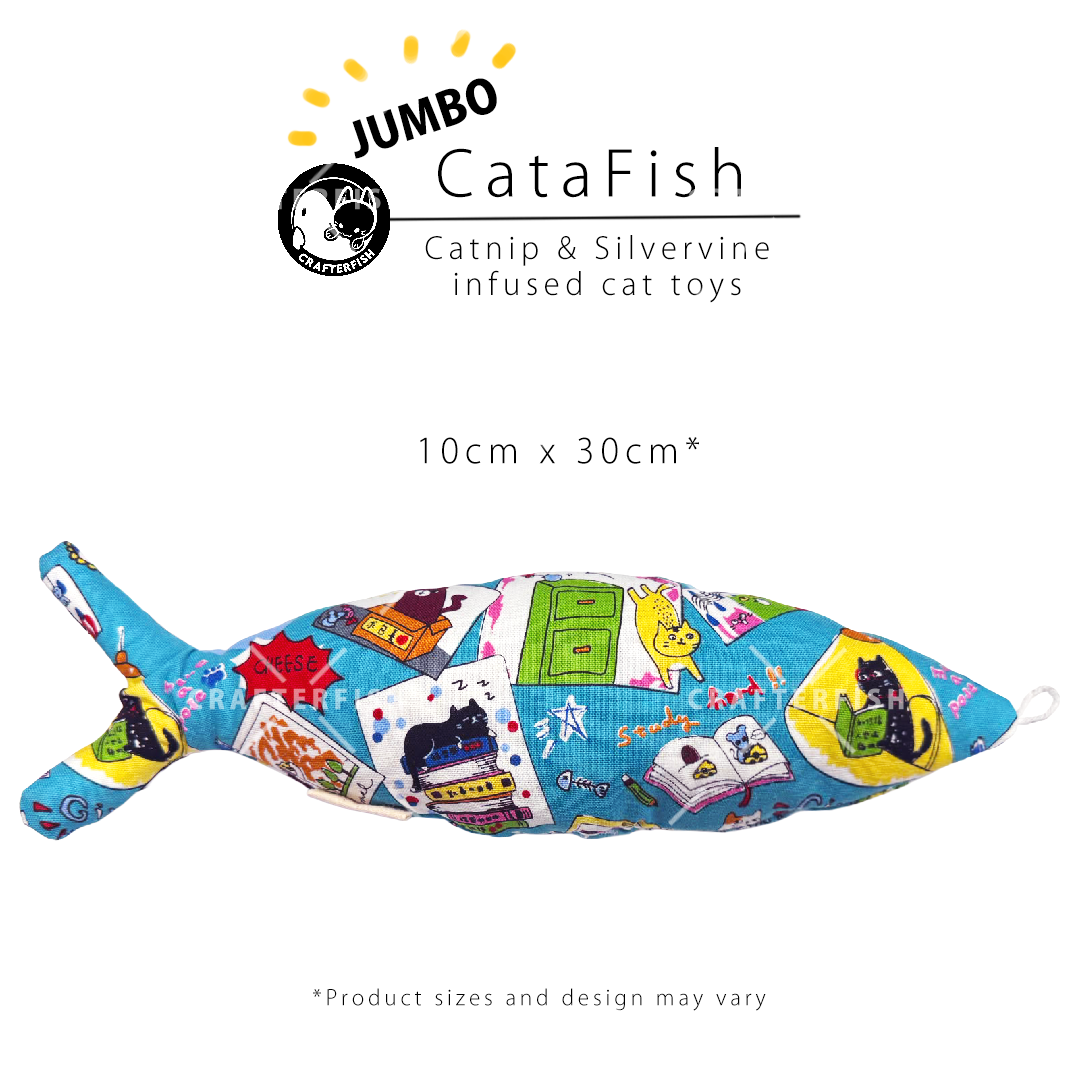 Catnip Silvervine Jumbo CataFish Toy Collection