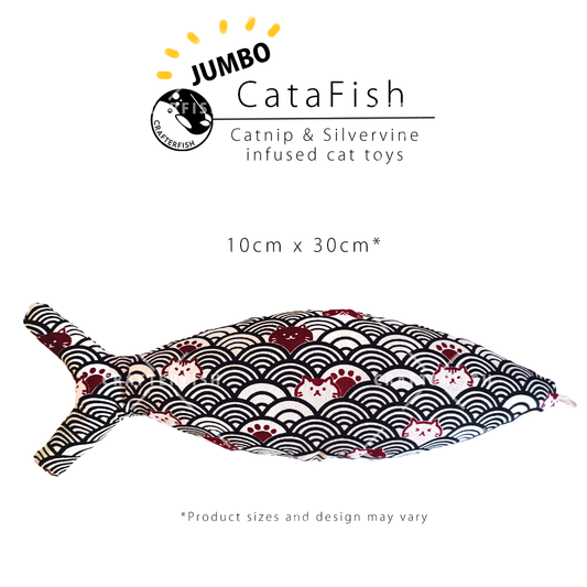 Jumbo CataFish - J Seigaiha Black Red