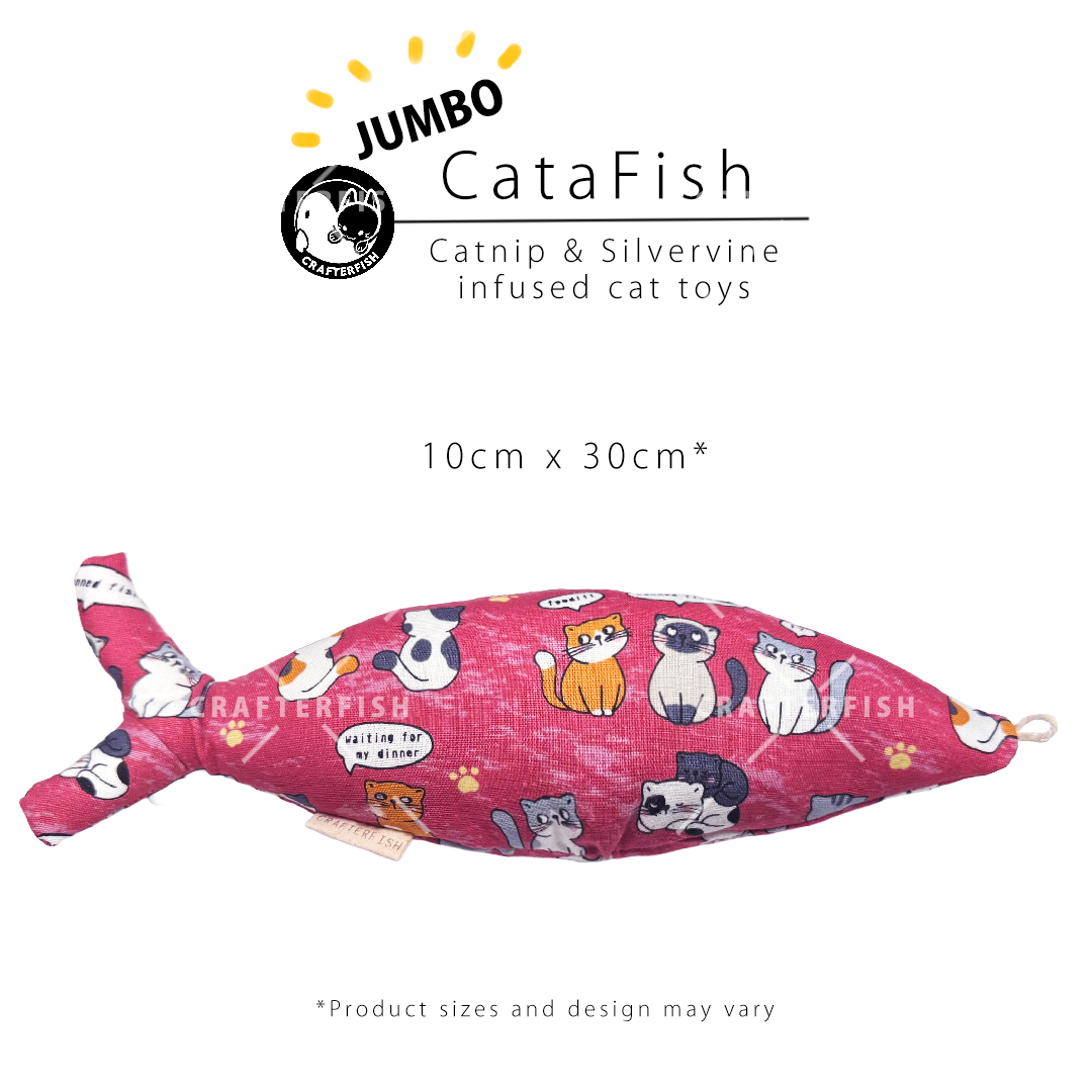 Catnip Silvervine Jumbo CataFish Toy Collection